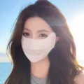 Close-up of breathable ice silk sun mask for women, full face UV protection detail. - One Size / Medium Breathable Mesh Mask - White