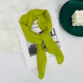 Grünes Seidentuch Quadratisch, leichtes Halstuch für Damen, eleganter Stil für den Alltag. - 60*60cm / Grasgrün