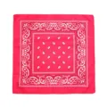 Klassisches rotes Paisley Bandana quadratisches Kopftuch fuer Outdoor Sport Hip Hop - Fuchsia