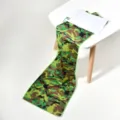 Asciugamano sportivo microfibra camouflage asciugatura rapida con custodia impermeabile e moschettone. - 100*30cm / verde camouflage