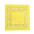 Gelbes Paisley Bandana Hip Hop Kopftuch Outdoor Radfahren Gesichtsmaske Baumwolltuch - Gelb