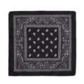 Schwarzes Paisleytuch klassisches Hip Hop Kopftuch quadratischer Schal fuer Outdoor Radfahren - Schwarz