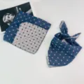 Spring baby plaid cotton square scarf versatile windproof neck warmer cute toddler bibs - Checkerboard Royal Blue