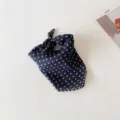 Baby plaid square scarf autumn cotton lightweight unisex neckerchief toddler bandana. - Black White Dot Plaid
