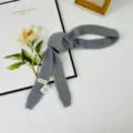 Stile coreano primavera autunno sciarpa a maglia stretta donna versatile lunga decorativa calda. - 4*188 Sciarpa Piatta Lunga / Grigio chiaro