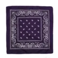 Lila Paisley Bandana Kopftuch Hip Hop quadratisch Sport Outdoor Schal Accessoire Stil. - Dunkellila