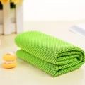 Asciugamano rinfrescante verde per sport, fitness, asciugatura rapida e assorbente. - 90*30 CM / Verde Brillante