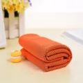 Serviette de sport rafraîchissante orange pour fitness, maille respirante séchage rapide - 90*30 CM / Orange