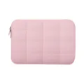 Pink puffer quilted laptop sleeve 13 inch cloud padded protective case for macbook - 13" / Pink