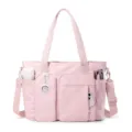 Borsa shopper rosa da infermiera multi-tasche con tracolla per lavoro e viaggio. - 30.0cmx15.3cmx40.6cm / Rosa