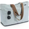 Bolso de playa para mujer minimalista gran capacidad bolsa de viaje impermeable elegante - Verde Claro