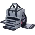 Large capacity multi-layer gray cosmetic bag professional nail tool organizer travel storage bag - Gray