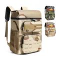 Camouflage tactische geïsoleerde koelrugzak voor buitenpicknick en kampeeravonturen. - 28x19x43cm / Khaki