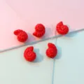 Red conch shaped acrylic beads direct hole spacer beads for DIY jewelry making accessories - 12x15mm (1.9mm Hole) / Bright Red