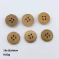 Camellia wood four-hole round wooden buttons 18x18x4mm clothing sewing accessories items - Style 4