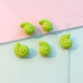 Green acrylic conch shape beads through hole DIY jewelry making accessories and craft supplies. - 12x15mm (1.9mm Hole) / Fruit Green