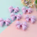 Large purple acrylic bow beads for DIY phone charms, jewelry making and crafting. - Light Purple