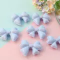 Macaron blue acrylic bowknot loose beads DIY phone chain jewelry accessories crafts - Light Blue