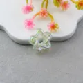 Acrylic iridescent hollow star beads DIY handmade accessories for phone chain jewelry crafting. - Transparent White
