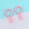 Rosa Kunststoff Birnenform DIY Anhänger Schليßة Zubehör für Schmuck Taschen Schlüssel. - Rosa