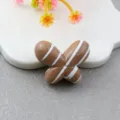 Large striped chubby butterfly loose beads, resin DIY jewelry making accessories for phone chains. - Khaki