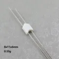 White double-hole acrylic spacer bead DIY jewelry connecting accessory size 8x11x4mm - 8x11mm