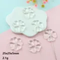 Clear acrylic four leaf clover beads 25x25mm spacer charms DIY jewelry making supplies - 25mm / Clear
