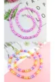 Colorful acrylic heart and star beaded mask chain glasses strap fashion jewelry set for women - Colorful Stars Pink Purple Stars Set