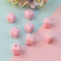 8mm gefacetteerde acryl vierkante kralen roze losse afstandhouder sieraden maken - Stijl A Roze 8mm