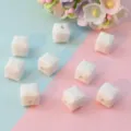 8mm witte gefacetteerde vierkante acryl kralen losse afstandhouders voor DIY sieraden maken - Stijl A Wit 8mm