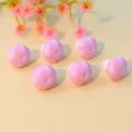 Details of 12mm acrylic purple mushroom beads for DIY jewelry making and crafting accessories. - Light Purple