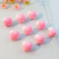 12mm pink acrylic mushroom beads cute polka dot loose craft spacer beads for DIY jewelry making - Pink