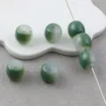 Chinesischer Stil Farbverlauf grün Imitation Jade Acryl Perlen DIY Schmuck Zubehör. - Dunkelgrün