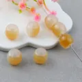 Acryl Farbverlauf zweifarbige Imitation Jade geometrische Perlen fur DIY Armband Zubehoer. - Gelb