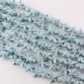 Light blue turquoise starfish loose beads for DIY handmade jewelry making details - Light Blue