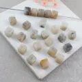 Acryl vierkante marmeren kralen DIY afstandsperdel voor handgemaakte sieraden maken - 8mm Kleur 17