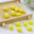 Yellow lemon shaped acrylic loose beads for DIY bracelet and phone chain making accessories. - Yellow Lemon