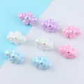 Colorful iridescent acrylic cloud beads for DIY jewelry making and craft accessories. - 30x20mm / Multicolor