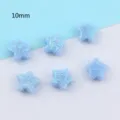 10mm γαλάζιες χάντρες ακρυλικές με γκλίτερ αστέρι αξεσουάρ κατασκευής κοσμημάτων DIY - Πεντάγραμμο / 10mm / Ανοιχτό μπλε