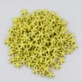 Abalorios estrella de mar amarillos para manualidades joyería DIY estilo turquesa componentes. - Amarillo Claro Brillante