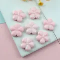 Pink glitter five petal flower acrylic loose beads for DIY handmade jewelry accessories - Flower / 20mm / Pink