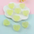 Acrylic heart sugar beads loose beads DIY jewelry making sweet style candy charms cute accessories - Light Yellow (Style 12)