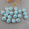 Cute 3D cat paw acrylic loose beads with straight holes for DIY phone chains and jewelry making parts. - Jelly Cat Paw Blue