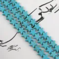 Πολύτιμες Τιρκουάζ Αστέρι Χάντρες Χαλαρές DIY Κοσμήματα Κατασκευή Αστερία Χάντρες - Πεντάγραμμο / 12mm / Μπλε