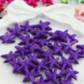Cuentas de turquesa de estrella de mar violeta DIY perlas sueltas para hacer joyas artesanías - Púrpura oscuro brillante