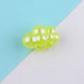 Acrylic iridescent cloud bead for DIY jewelry making, lime green loose craft bead accessories. - 16x23mm / Fluorescent Yellow