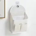 Borsa di stoccaggio appendibile bianca organizer da parete multistrato per dormitorio - Bianco avorio