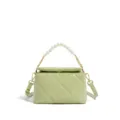 Bolso bandolera acolchado elegante con cadena para mujer, bolso de trabajo versátil vista principal. - Verde Vainilla