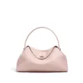 Bolso de mano de cuero genuino rosa elegante bolso de hombro suave para mujer moda - Rosa ranúnculo