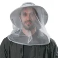 Outdoor Moskitoschutz Sonnenhut mit Netz, schnelltrocknender Anglerhut mit breiter Krempe Herren. - Grau